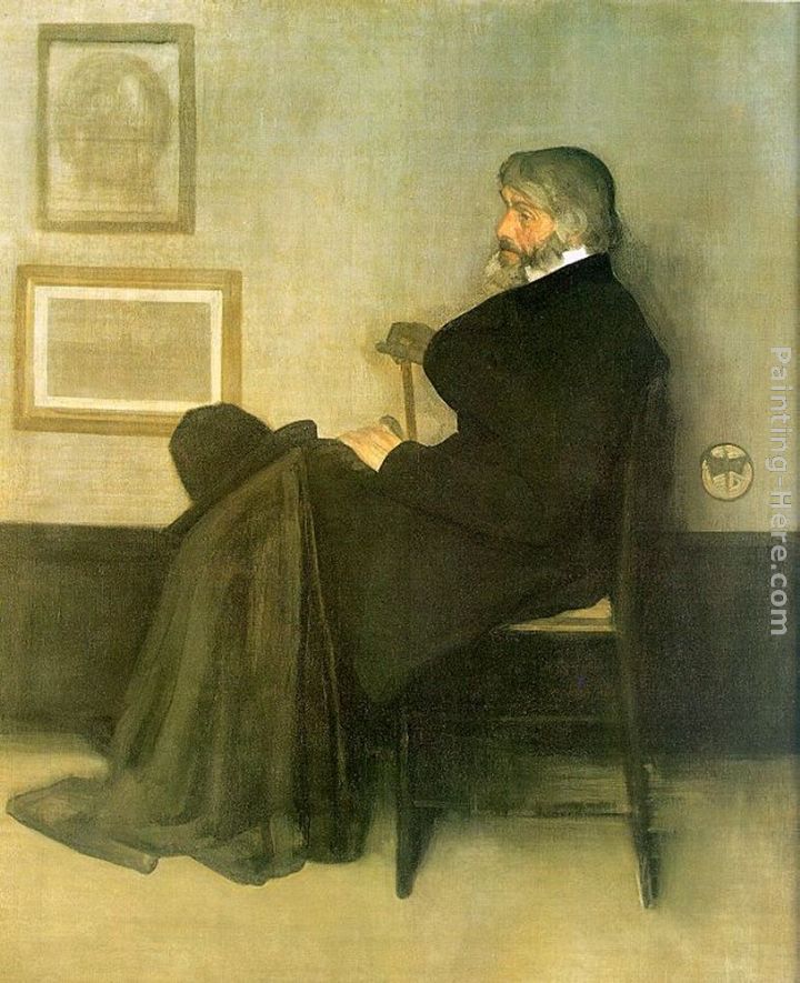 Arrangement in Gray and Black No.2 Portrait of Thomas Carlyle painting - James Abbott McNeill Whistler Arrangement in Gray and Black No.2 Portrait of Thomas Carlyle art painting